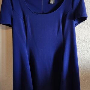 DKNY Blue/Purple A-Line Dress